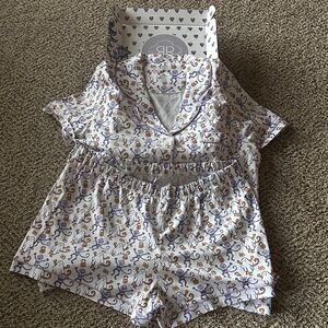 Roller Rabbit White and Purple Pajama Set